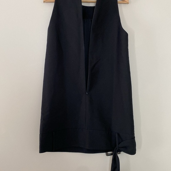 Valeska Valentina Jasso Collado w/ Fabrique Caspian Buckle Dress Wool Silk Blend - Picture 10 of 16